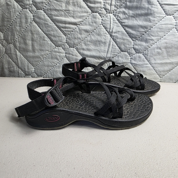 Chaco Shoes - CHACO Zong X Sandals Ecotread Sport Water Hiking Black Pink Women Sz 6